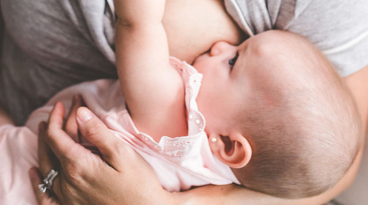 Mom breastfeeding a baby